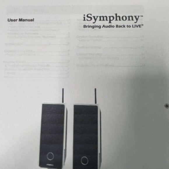iSymphony WS2 Wireless Speakers User Manual Instruction Guide u - Picture 2 of 6